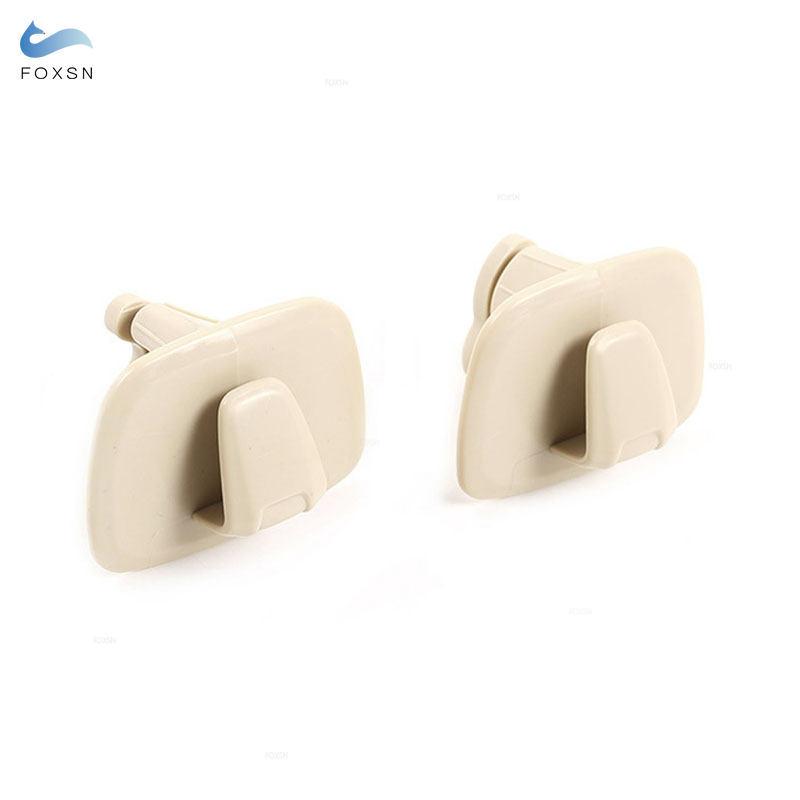 For Volvo XC40 XC60 2018   For XC90 S90 V90 2016 2017 -  2pcs ABS Plastic Beige Car Hanger Hooks Rear Row Roof Hook