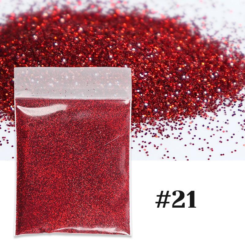 10g mixed color nail art glitter powder holographic laser dust nail Sequins bulk DIY epoxy resin nail art filler