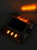 Square Solar Road Stud Light IP68 Waterproof Double Side LED Ground Light Reflective Flashing Traffic Marker Light Night Street