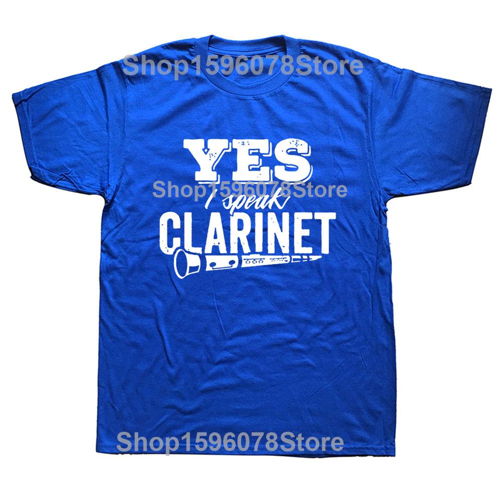 Clarinet Oboe Player Clarinetist Oboist Evolution Print T-Shirt Summer Casual Top Tee Printed T Shirt Fashion