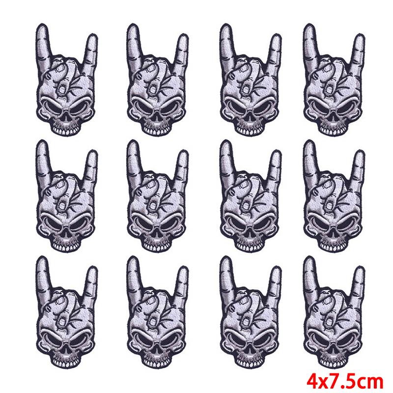 10 Pcs/lot Embroidery Patch Iron On Patches For Clothing Patches On Clothes Jackets Decor Applique Sew Supplies