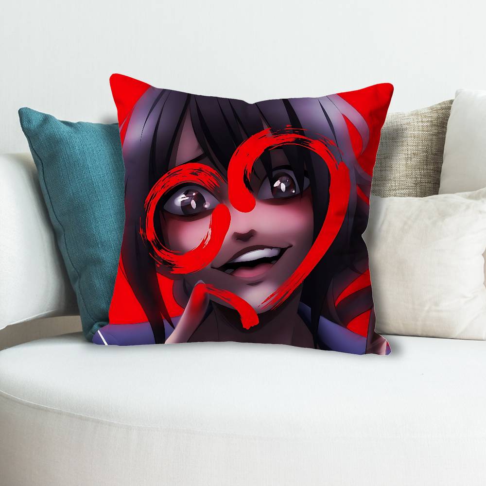 YYandere SSimulator Spiel Anime Berühmtheit Merchandise AllMatch Bedruckter Kissenbezug Sofa Auto Büro Zimmer Dekoration Schutz