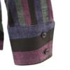 ISSEY SPORT 90s Made In Japan Old Border Pattern Long Sleeve Open Collar Shirt Women Used