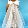 Flowing Girls Head Gauze Polyester Bridal Tulle Portable Bow Veil Hair Hoop  Photo Props