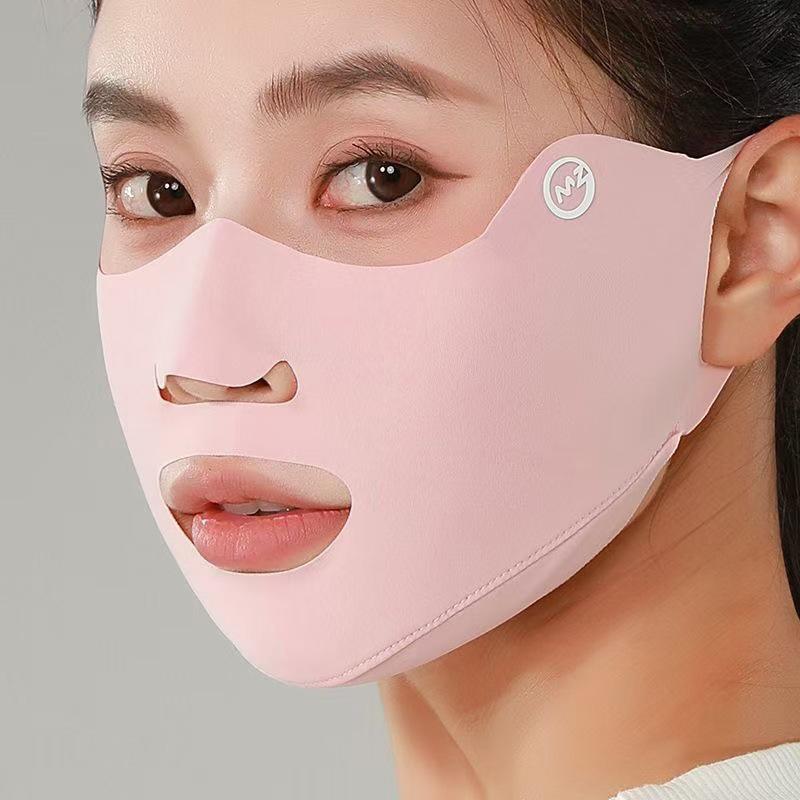 Outdoor Sports Running Face Guard Mask Ear-Hanging Open Mouth Nose Breathable Sun Protection Mask Anti-Uv Riding Face Mask