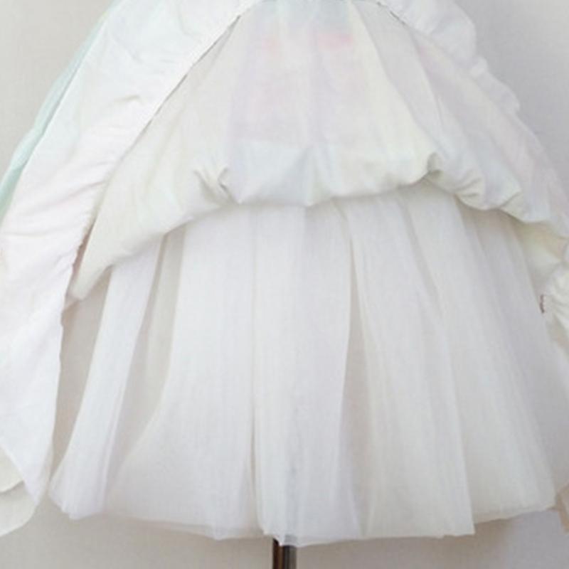 Women's Crinoline Petticoat Tutu Skirt Ball Gown Short Half Slips Multiple Layers Underskirt for Wedding Bridal Dress