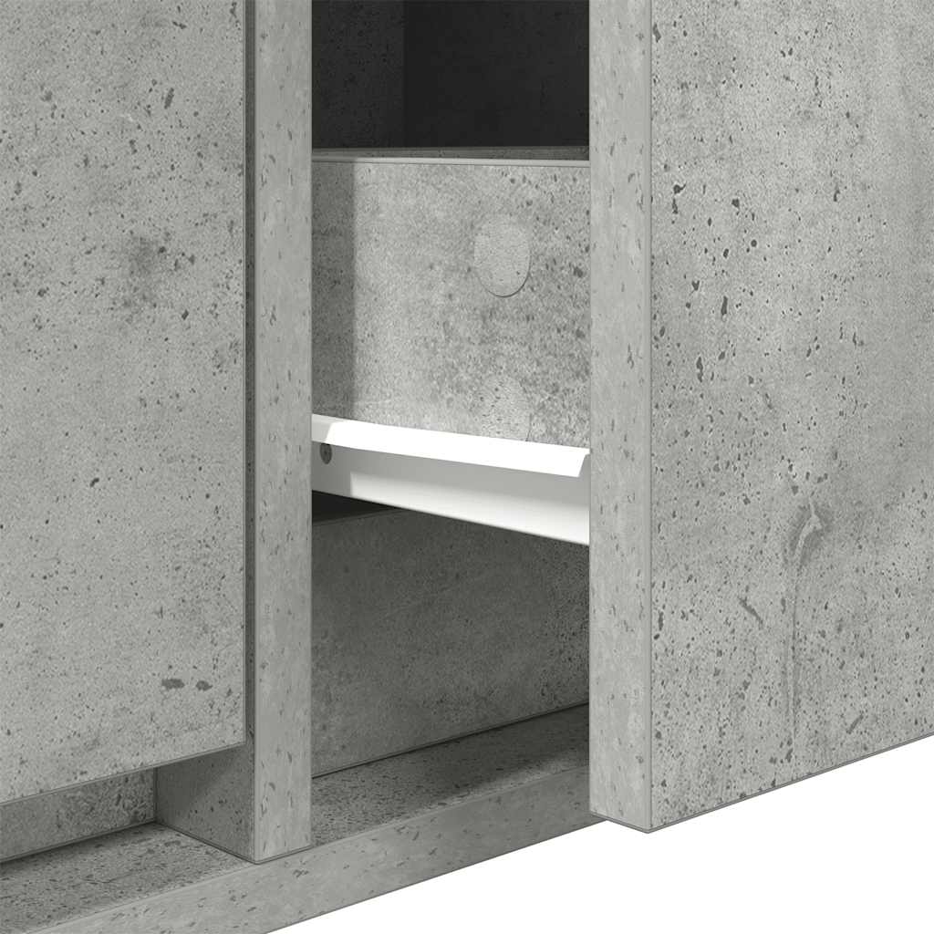 TV Cabinet Concrete Grey 80 x 31 x 25.5 cm Particleboard