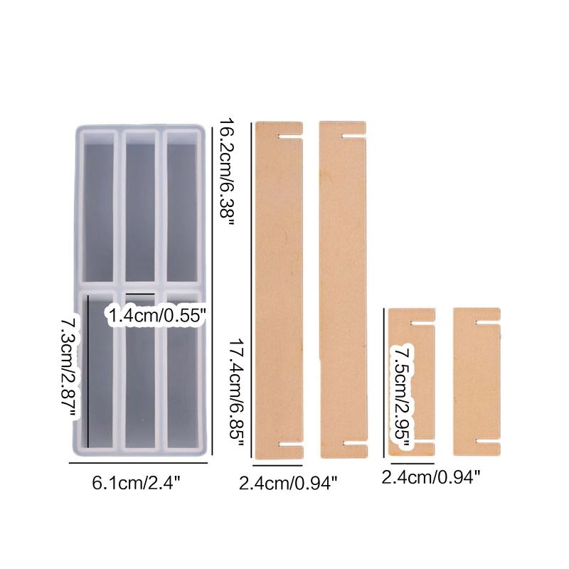 Diy Crystal Epoxy Mould Truth Dare Slump from the Bottom of the Pot Educational Toys Mold Long Strip Silicone Mold
