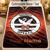 Flannel BlanketSwansea City FC Custom Name Text Personalized Soft Warm Throw Blanket Home Decor Gift