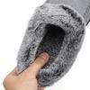 Fashion Shevalues Winter Plush Lining Slippers For Men Platform Slip On Slides Fuzzy Cozy Slides Fluffy New Warm Outdoor Men's Slippers