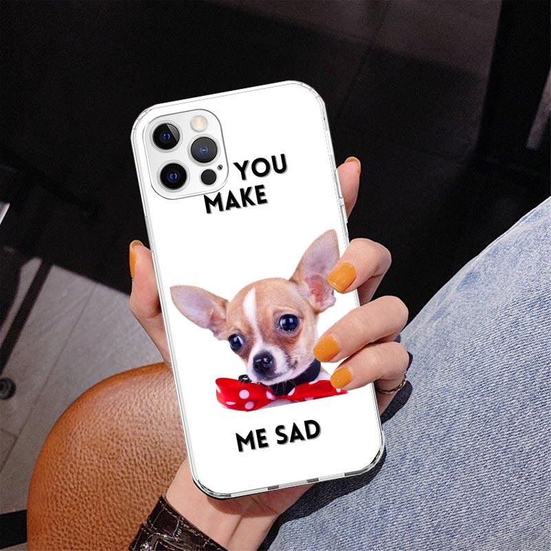 Chihuahua Puppy Teacup Dogs Phnoe Case for Iphone 17 Air 16 11 12 13 Mini 14 Plus 15 Pro Max 7 8E SE 2020 16ProMax Phone Cover C