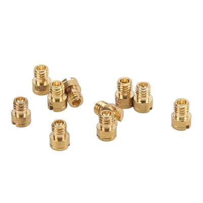 10pcs Carburetor Main Jets Metal Main Nozzle Replacement for Dellorto Bing Carburettor GY6 M4 #52?75