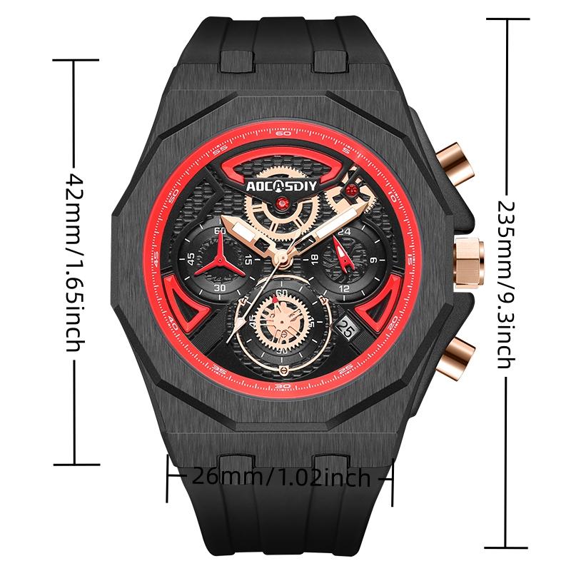 Quartz Wristwatches Watch for Men Luxury Brand Men's Watch Calendar Luminous Waterproof reloj hombre Business Sports Watch
