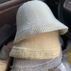 Lightweight Folding Straw Hat Breathable Woven Sun Cap Elegant Vacation Beach Cap  Seaside Travel