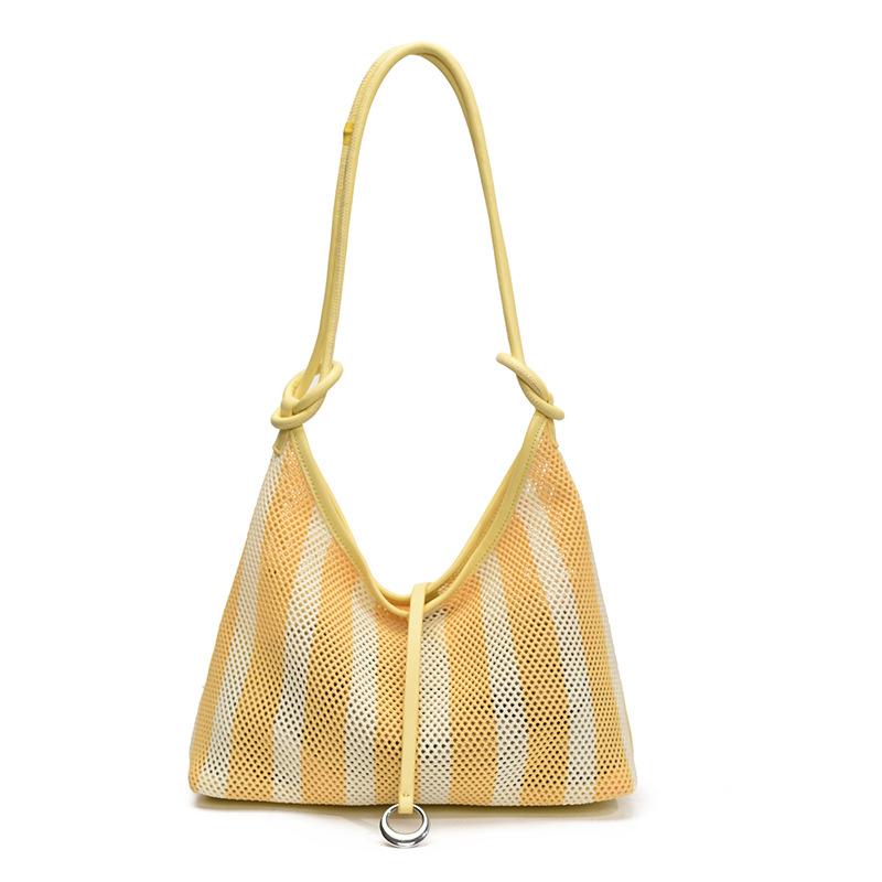 Niche hollow mesh bag bag women's new fashion versatile messenger bag shoulder underarm bag bucket bag