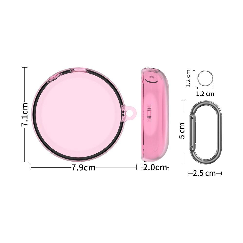 TPU Protective Case Shockproof Anti-Scratch Transparent Cover With Keychain Hook Clear for Anker Soundcore Sleep A20
