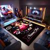1PC Custom Name Vlogger's Creative Journey Theme Floor Mat Ideal for Living Room, Game Rooms, Office, Bedroom,Floor Mat Playful Design