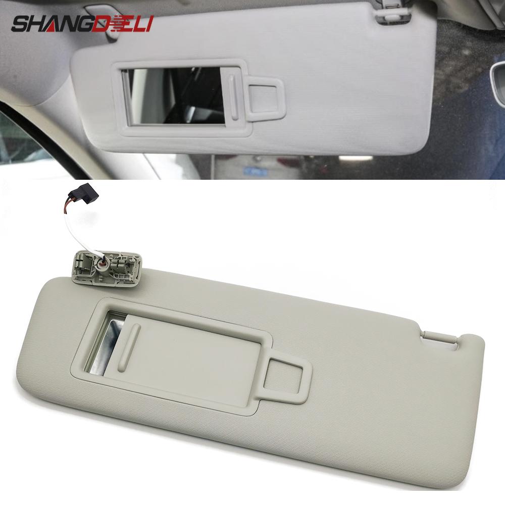 1PC Left Side Car Interior Sun Visor With Mirror Fit For Passat Golf 7 MK7 for Skoda Superb 2017 2018 2019 Car Accessories