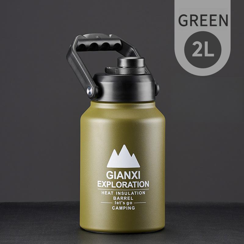 Stainless Steel Insulation Bucket Large Capacity Portable Ice Bucket Camping Large Bottle Mouth Ice Insulation Pot