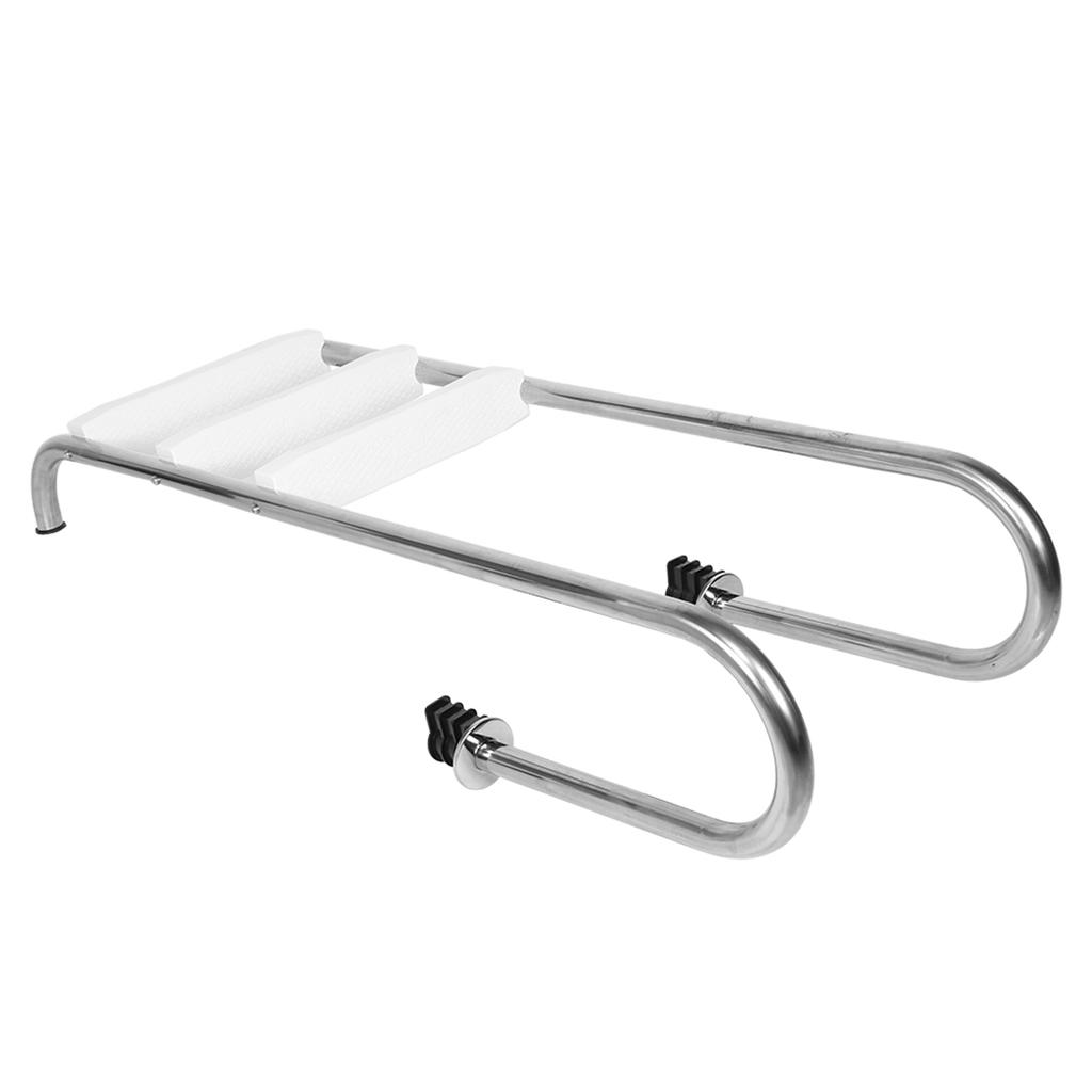 Scară Piscina 3 Trepte Siguranță Pedală Scară Antiderapantă Trepte din Oțel Inoxidabil Echipament Baie Înot