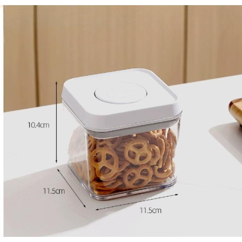 Kitchen Push-button Multi-grain Sealed Container for Food-grade Dried Fruits and Snacks Storage Plastic Storage Can