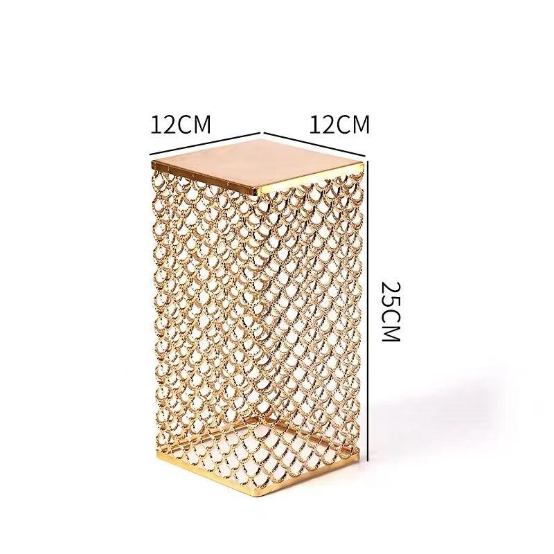 Severský kulatý kovaný železný bufetový stojan na nápoje a ovoce, stojan na občerstvení a pečivo, police na vystavení, dezertní stojan na dim sum, stojan na dorty, dekorativní prvek