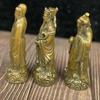 Antique Copper Fortune, Prosperity, Longevity, And Happiness Figurines Statue Ornaments God Of Wealth Home Worship Buddha