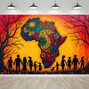 One Piece of DAINALLS Vivid African Cultural Pattern Vinyl backgroundDJH