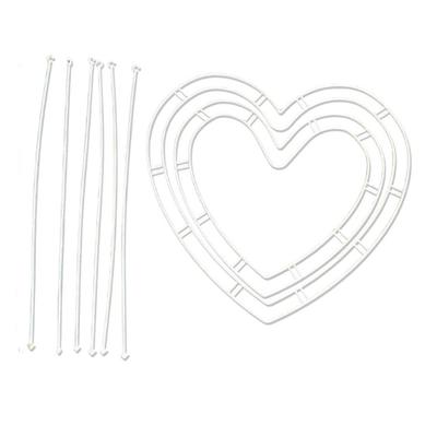 Plastic Bouquet Holder Heart Moon Shaped DIY Crafts Flower Wreath Frame 18 Years Old Flower Arrangement Stands Wedding Bouquets