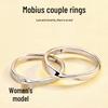 Adjustable Mobius Strip Couple Rings – Elegant Gift for Men, Women, Students on Valentine's Day
