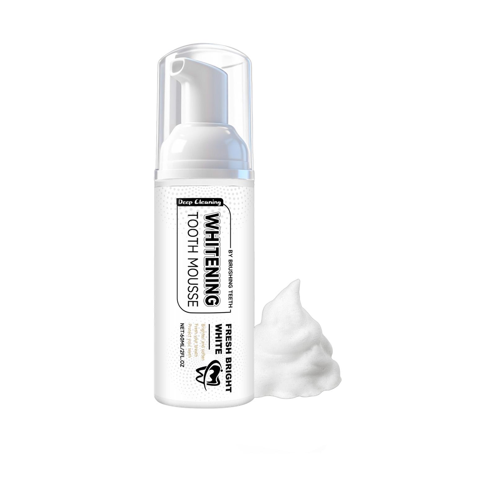 

Fresh Toothpaste Mousse Daily Use, Gentle Cleansing, Protecting Teeth, Convenient Pressing Type, Teeth Cleaning, Tooth Cleaning Mousse 60ml