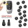 14mm Car Key Badge Emblem Replacement Car Key Stickers For Mercedes Benz A B C E S Class GLA GLC CLA GLK GLE W204 W203 W212 W176