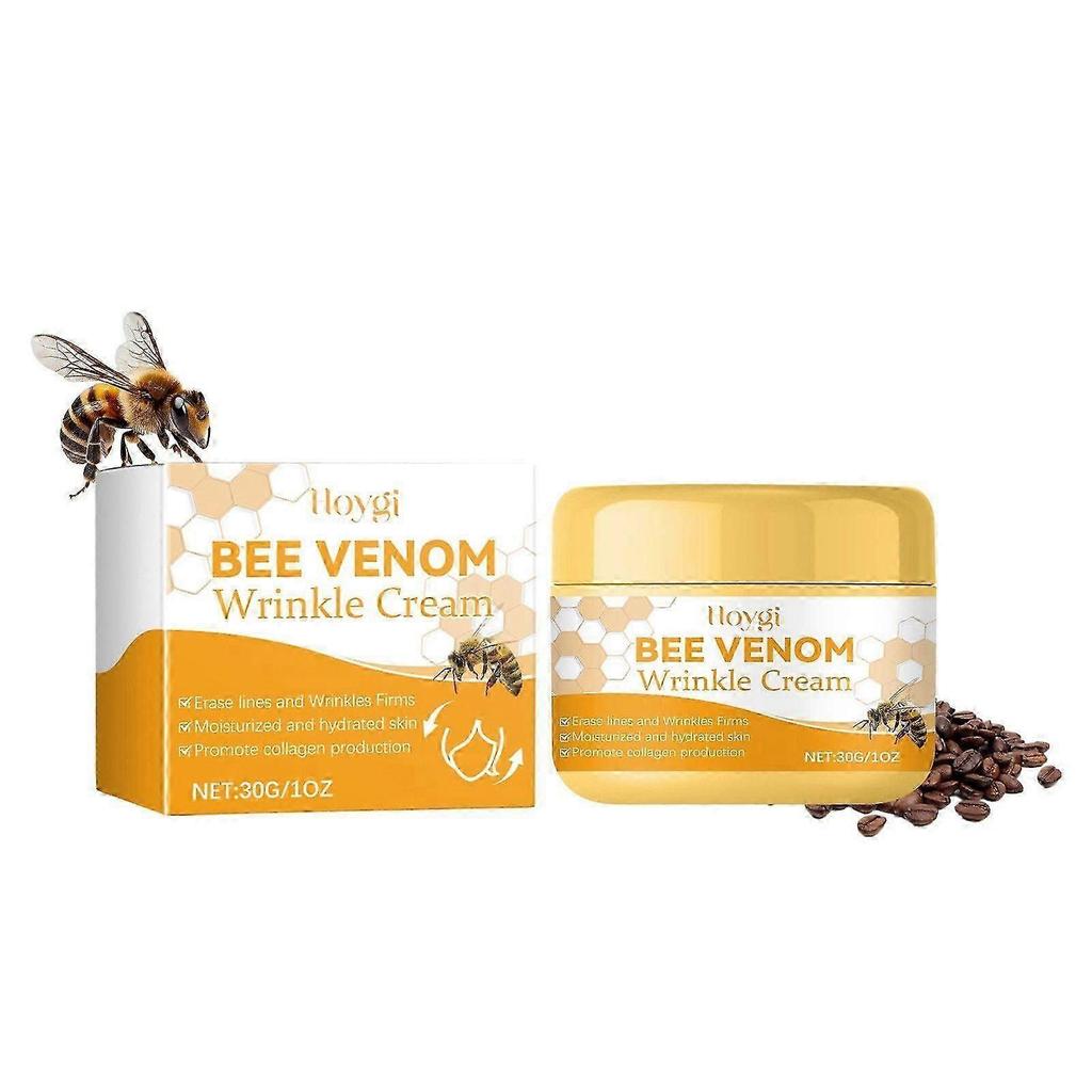 Bee Venom Wrinkle Removal Cream, Bee Venom Anti-Wrinkle Firming Cream, Bee Venom Cream, Moisturizing & Hydrating Skin, Lifting & Recovery for All Skin