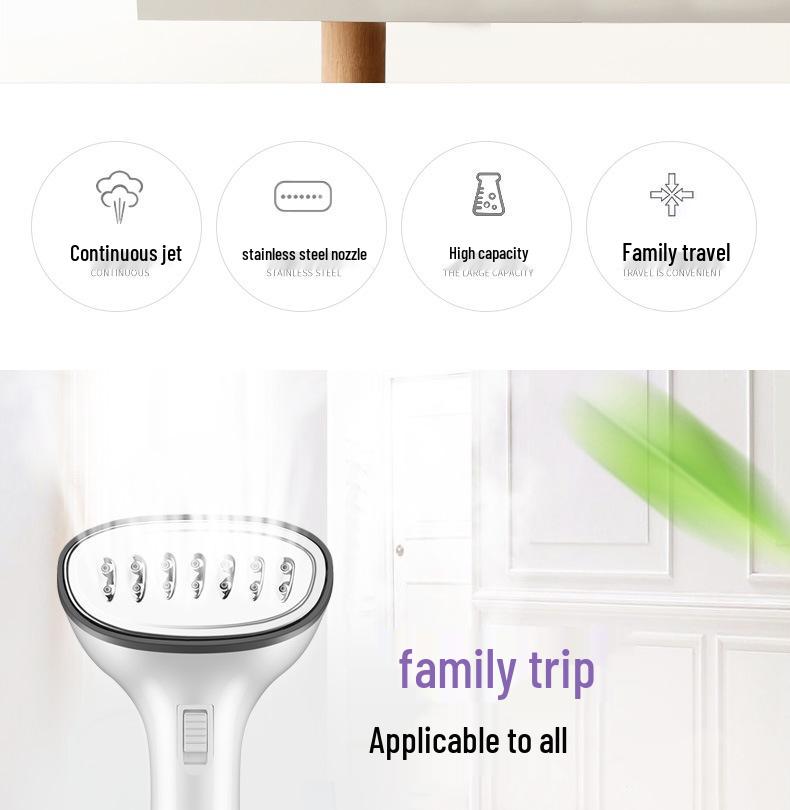 Compact Portable Handheld Steam Iron for Clothes