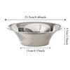 304 Stainless Steel Fruit Plate Rust-Proof Serving Dishes Premium Salad Bowl  Hotel Use