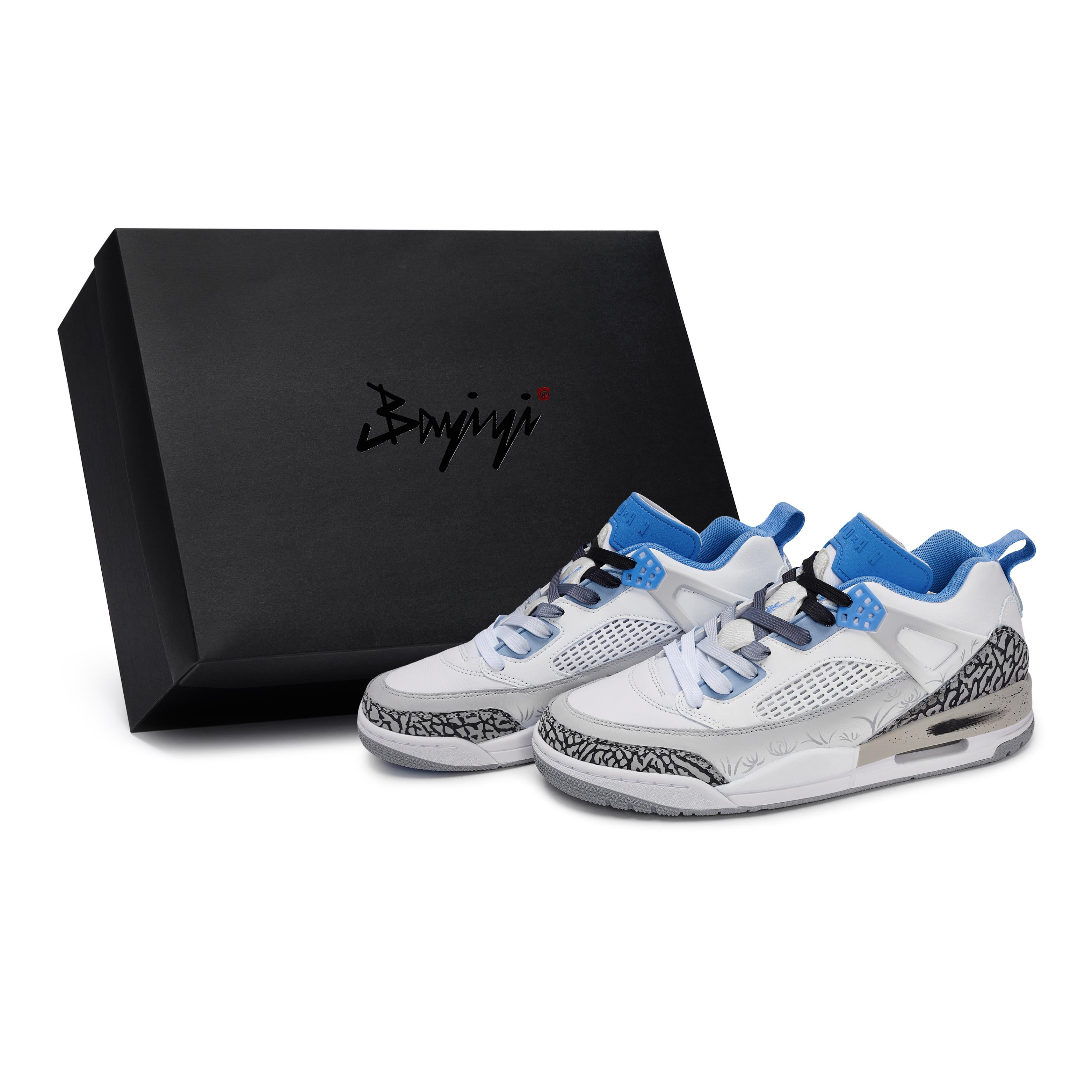 

Jordan Spizike Vintage Basketball Shoes Unisex Low Top White/Blue/Black/Gray FQ1759-141(Team80-SBOX) 40