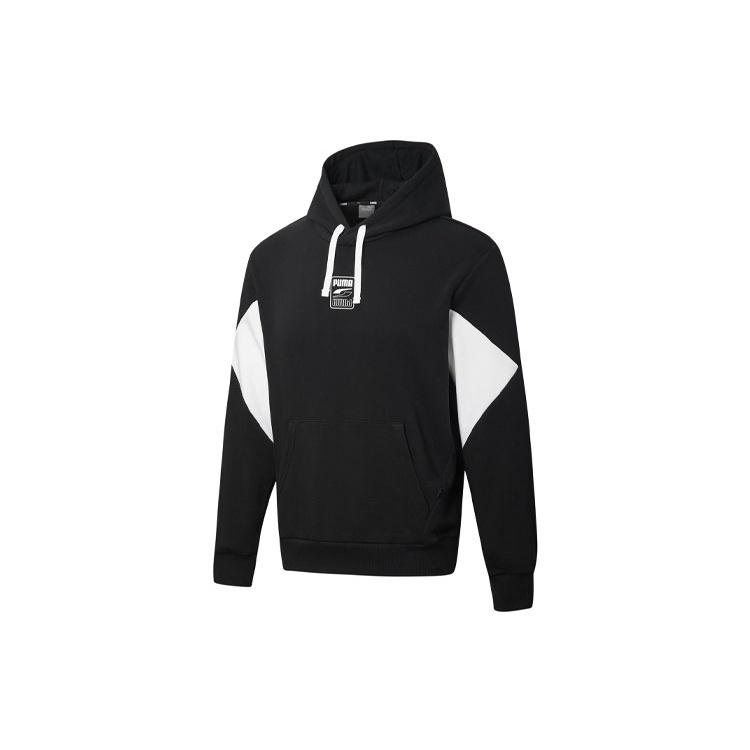 PUMA Hummer Rebel Hoodie Black White Men s 586897-01 XL