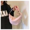 Women's New Shoulder Crossbody Dumpling Bag Large Capacity Tote Bag Solid Color Casual Versatile Nylon Fabric Bag Trendy
