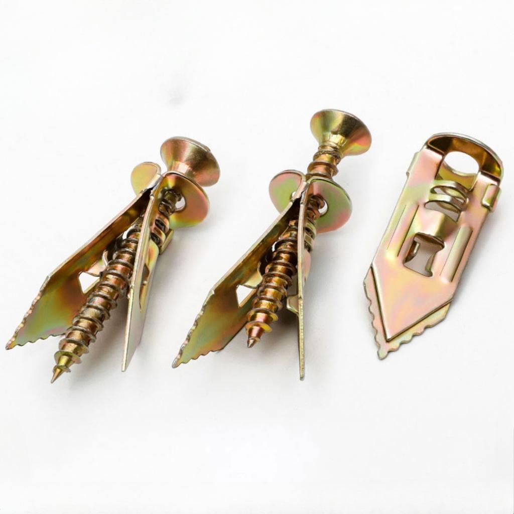 Wall Anchors & Screws Self-Drilling Anchor Screws 20PCS Self Drilling Drywall Anchor Screw Kit/Zinc Plated Steel Hollow