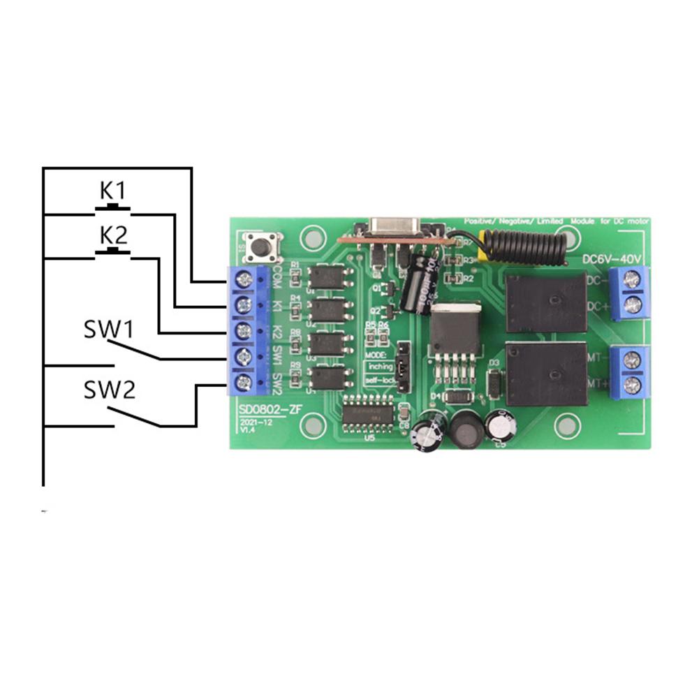 Remote Control Motor Forward And Reverse Controller Relay Drive Control Module For Electrical Equipment Tool Accessory