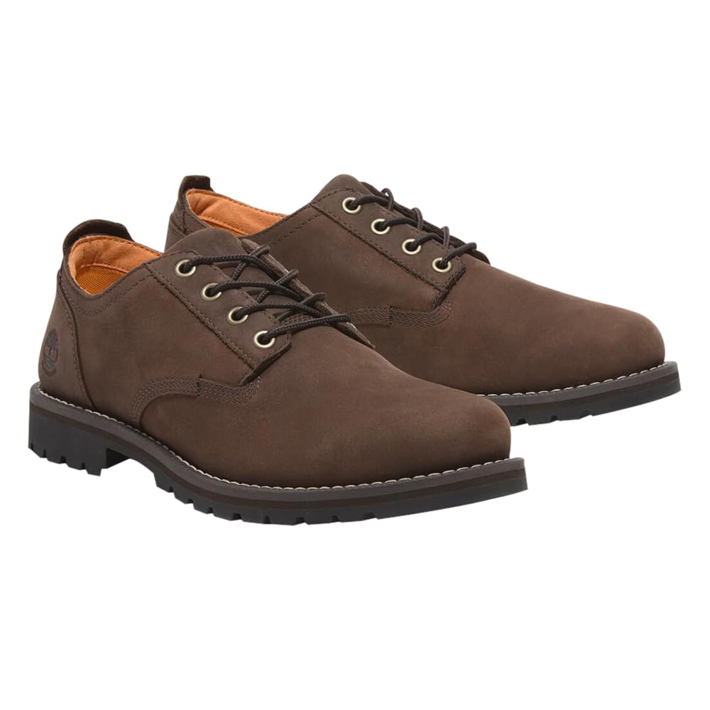 Timberland Redwood Falls Waterproof Dark Brown Size Size Men's Lace-Up Shoes, Nubuck, 8.0 (TB0A699PW071), 26.0cm