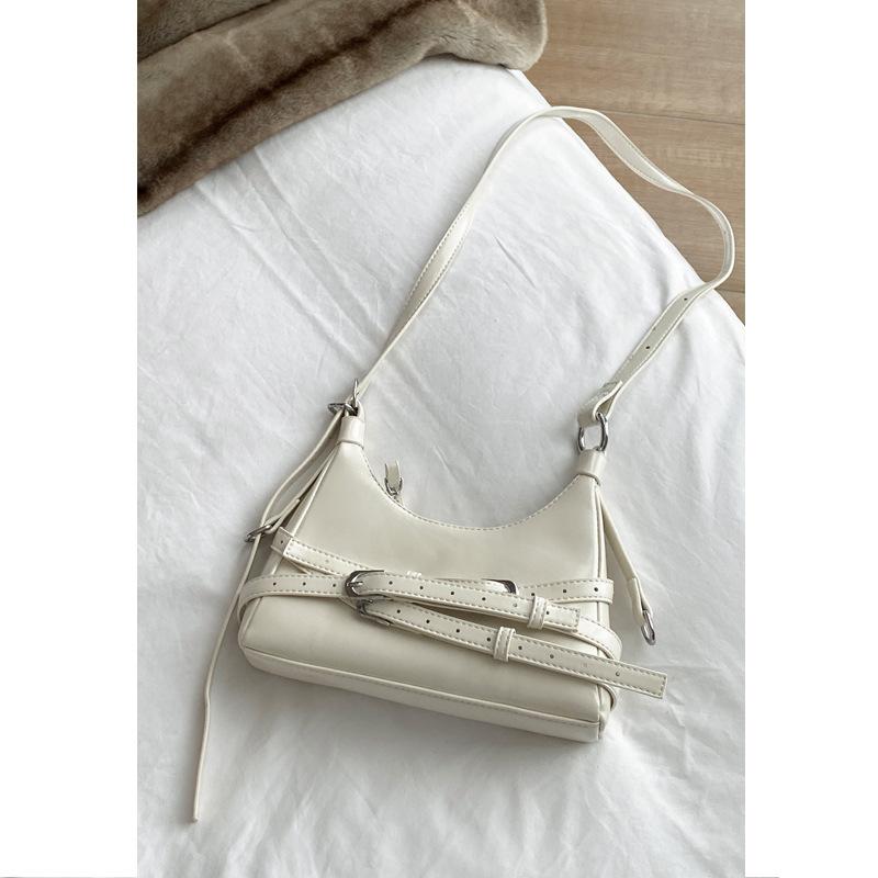 Niche Texture Women's Small Bag 2025 New Simple Red Underarm Bag Versatile Shoulder Crossbody Bag