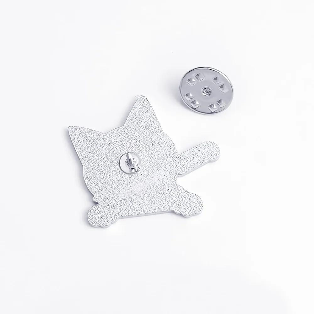 Sportliche Kleine Katze Brosche, Metall Abzeichen Brosche, Bekleidungszubehör, Brustblume