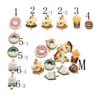 100x Gold Color Ture love Pizza Slice Enamel Charm Pendant Tiny Mini Food Charms Clip on Earrings for Bracelets Cute Gifts Kids