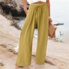 Comfortable Pleated Wide Leg Pants For Casual Home And Date Wear Lightweight Long Pants Stylish And Versatile Long Trousers For Everyday