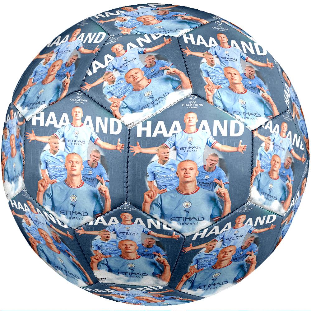 Pallone da calcio tema Erling Haaland Taglia 5 Pallone da calcio Tocco Morbido Pallone da calcio Professionale per Allenamento per Sport all'Aperto