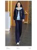 Women's Plus Size Hooded Sportswear Set - Spring/Autumn, Stylish, Youthful Fake Two-Piece, Loose, Fashionable Sweatshirt Two-Piece