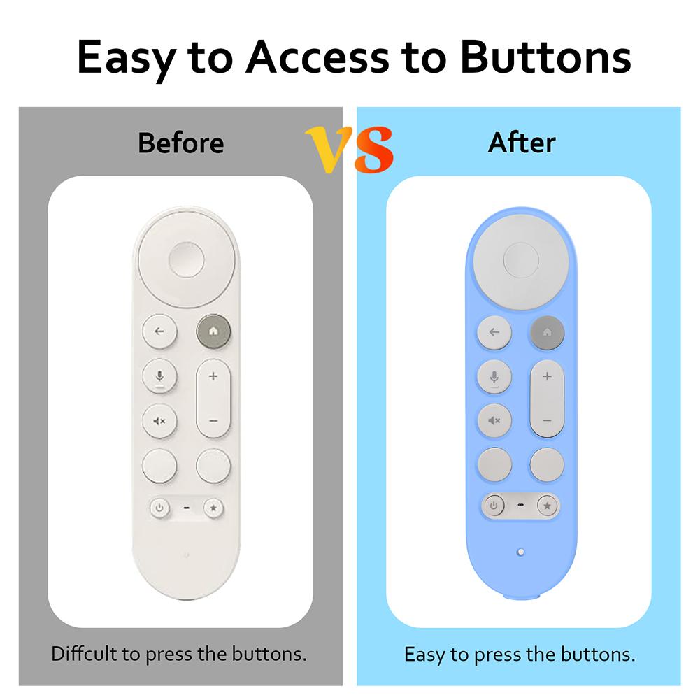 Silikon Fernbedienungshülle Rutschfeste Schutzhülle für Controller Skin Fernbedienungsschutzhülle Fernbedienungsabdeckung für Google TV Streamer 4K