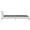 White Faux Leather Bed Frame 100*200 Cm