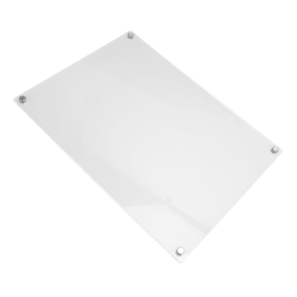 Acrylic Magnetic Dry Erase Board Calendar for Fridge Reusable Clear Planner with 6 Markers 15.7in X 11.8in